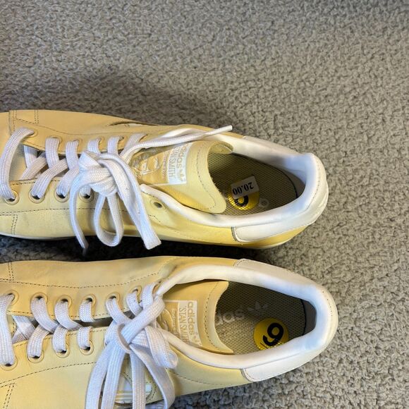 Adidas Stan Smith Originals Leather Sneakers Mens 9 Yellow Shoes BD7438 - Picture 13 of 16
